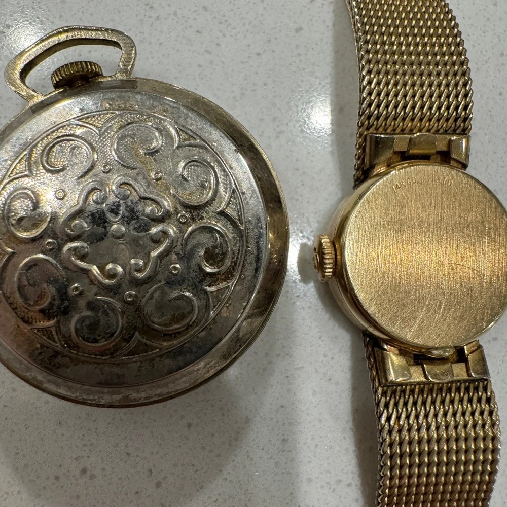 Omega Women's Gold Mesh Bracelet Watch